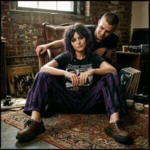 Petals Womens Size 7 Cargo Pants Purple Black Tie Dye Trousers Pristine Y2K Rave